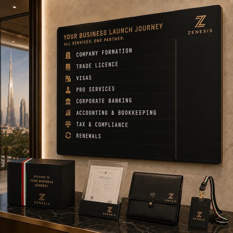 Business advisers planning a UAE company setup route