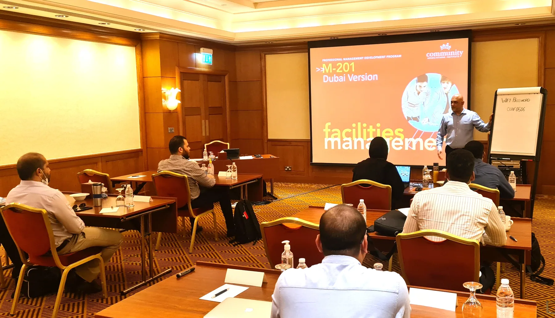 Jeevan D'Mello leading a professional training session